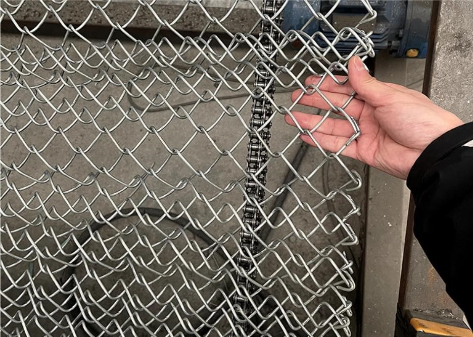 Farm breeding chain link fence