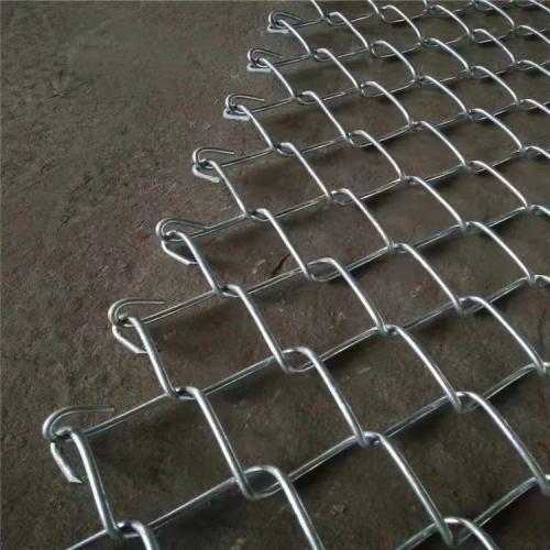 Galvanized chain link fence