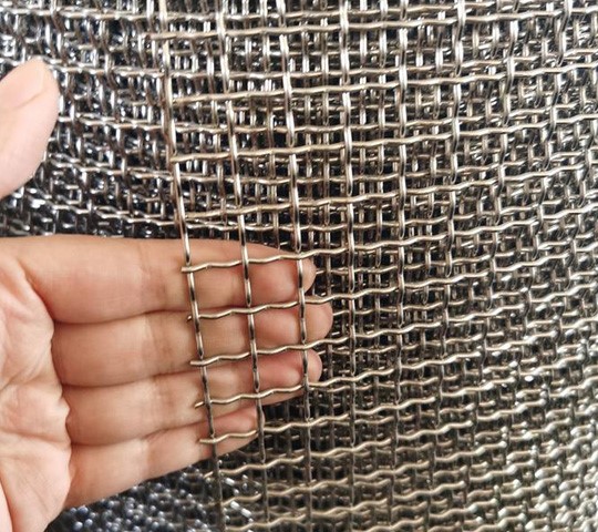 stainless steel crimped wire mesh